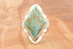 Rare Dry Creek Mine Turquoise Native American Ring